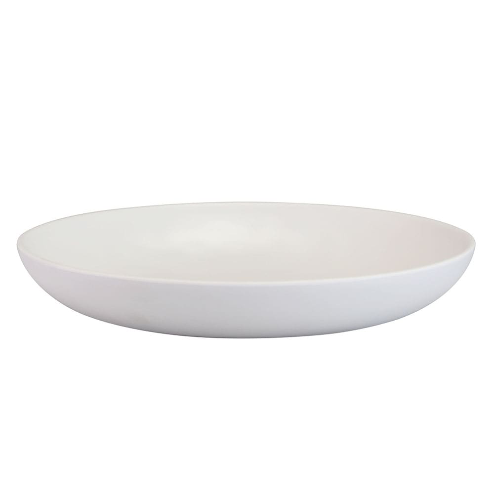 Elite Global Solutions 10" x 7" Oval Melamine Dinner Plate - Off White (RT107OV-OW)
