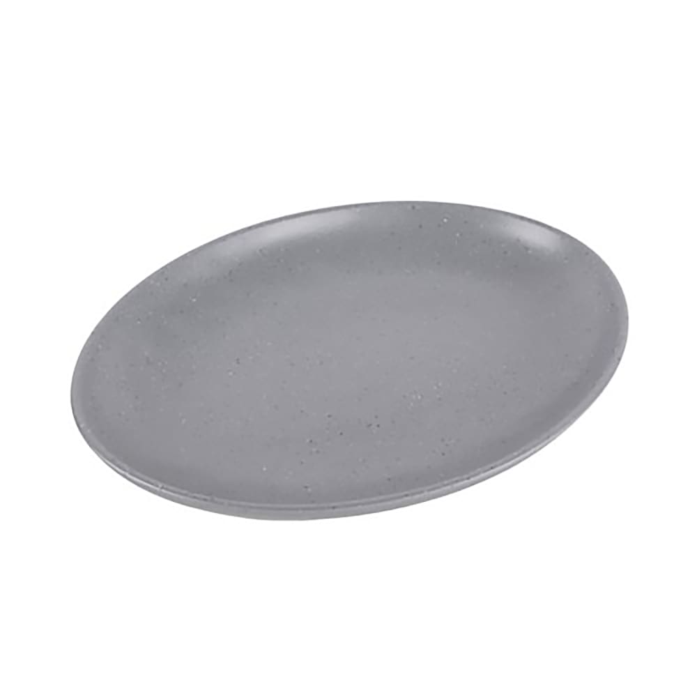 Elite Global Solutions 13" x 10" Oval Melamine Dinner Plate - Granite Stone (RT1310OV-GS)