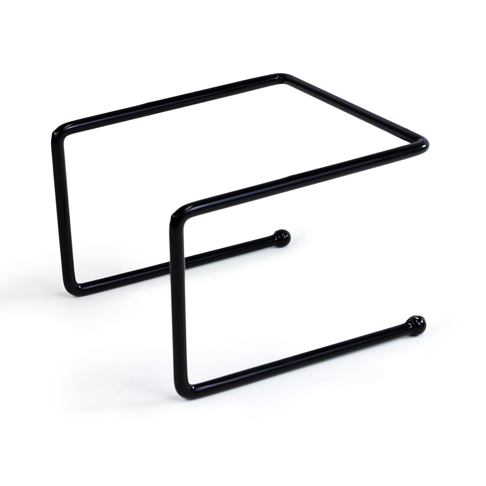 Elite Global Solutions Pizza Stand - 7 1/2" x 7"W x 5 1/2"H, Rubber Coated Steel, Black (SS1210P-RC)