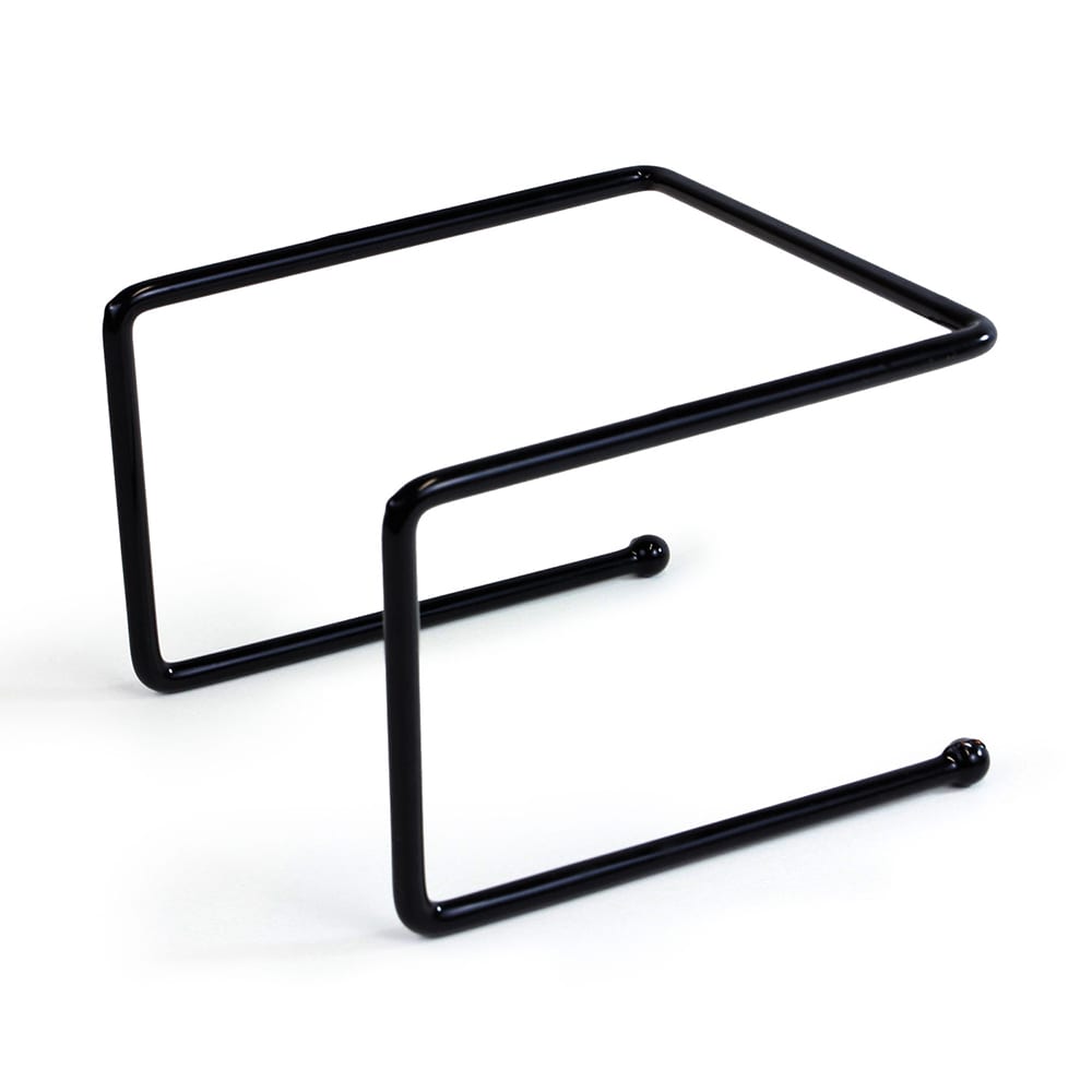 Elite Global Solutions Pizza Stand - 9" x 8 1/2"W x 7"H, Rubber Coated Steel, Black (SS1312P-RC)