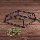 Elite Global Solutions Pedestal Display Riser - 7"L x 6"W x 2"H, Rubber Coated Steel, Black (SS762-RC) thumbnail 5