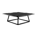 Elite Global Solutions Pedestal Display Riser - 7"L x 6"W x 3"H, Rubber Coated Steel, Black (SS763-RC) thumbnail 2