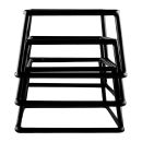 Elite Global Solutions Pedestal Display Riser - 7"L x 6"W x 4"H, Rubber Coated Steel, Black (SS764-RC) thumbnail 4