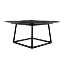 Elite Global Solutions Pedestal Display Riser - 7"L x 6"W x 5"H, Rubber Coated Steel, Black (SS765-RC) thumbnail 2