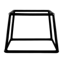 Elite Global Solutions Pedestal Display Riser - 7"L x 6"W x 5"H, Rubber Coated Steel, Black (SS765-RC) thumbnail 3