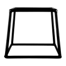 Elite Global Solutions Pedestal Display Riser - 7"L x 6"W x 6"H, Rubber Coated Steel, Black (SS766-RC) thumbnail 3