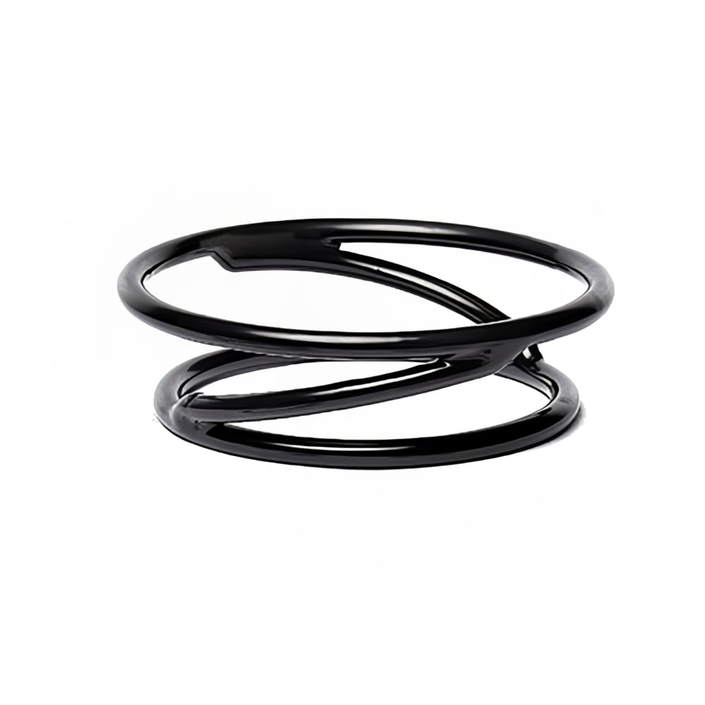 Elite Global Solutions 7" Round Reversible Display Stand - 2"H, Rubber Coated Steel, Black (SSDR2-RC)