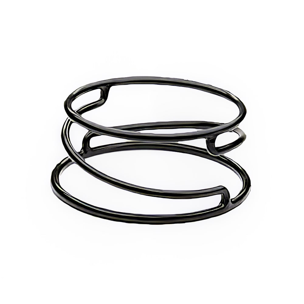 Elite Global Solutions 10 1/8" Round Reversible Display Stand - 4 1/4"H, Rubber Coated Steel, Black (SSDR-RC)