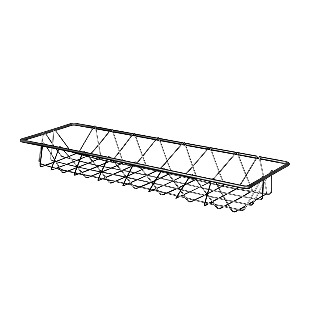 Elite Global Solutions Rectangular Wire Serving Basket - 18"L x 6"W x 2"H, Gunmetal Gray (W618-GG)