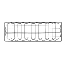 Elite Global Solutions Rectangular Wire Serving Basket - 18"L x 6"W x 2"H, Gunmetal Gray (W618-GG) thumbnail 5