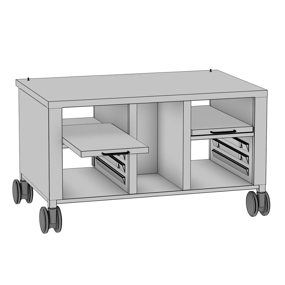 Rational 60.31.317 Mobile Equipment Stand for 2-XS, Cabinet Base
