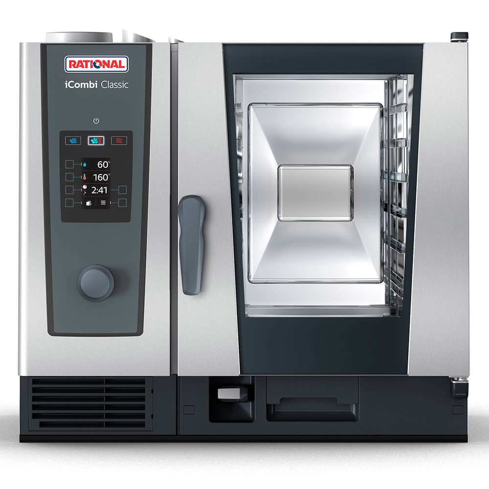 Rational ICC 6-HALF LP 120V 1 PH Half Size Combi Oven - Boiler Based, Liquid Propane