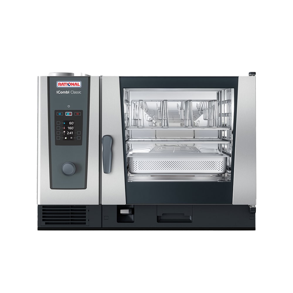 Rational ICC 6-FULL LP 208/240V 1 PH Full Size Combi Oven - Boiler Based, Liquid Propane