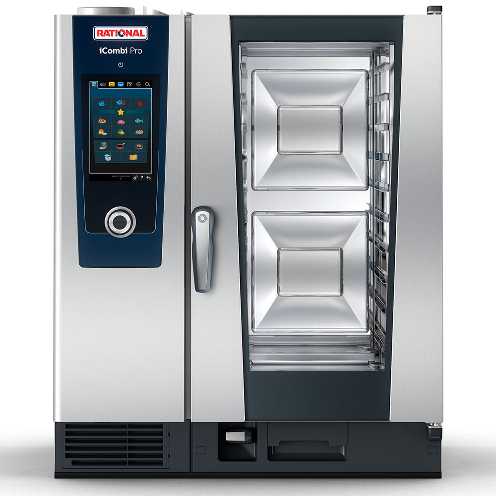 Rational ICP 10-HALF NG 208/240V 1 PH Half Size Combi Oven - Boiler Based, Natural Gas