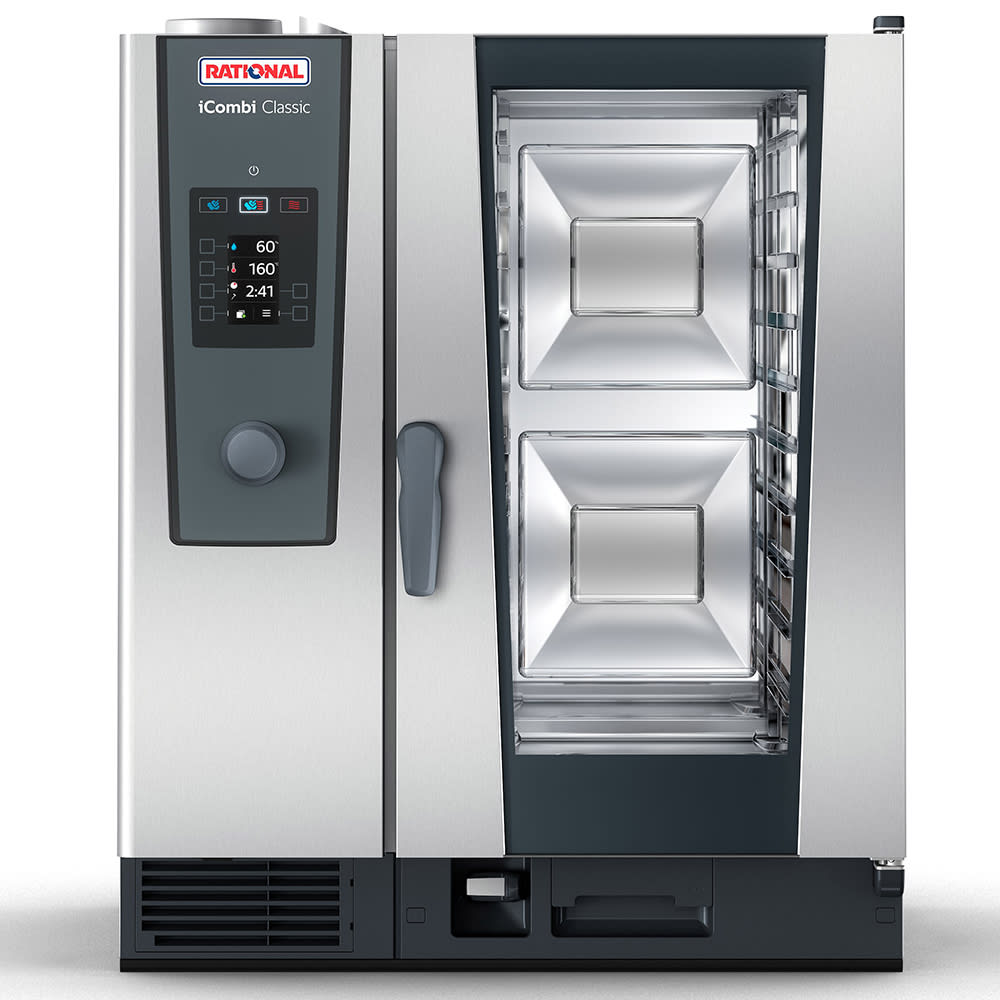 Rational ICC 10-HALF E 480V 3 PH Half Size Combi Oven - Boiler Based, 480v/3ph