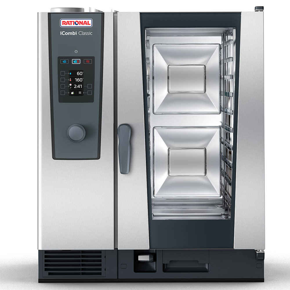 Rational ICC 10-HALF NG 120V 1 PH Half Size Combi Oven - Boiler Based, Natural Gas