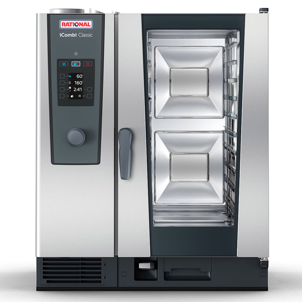 Rational ICC 10-HALF LP 120V 1 PH Half Size Combi Oven - Boiler Based, Liquid Propane