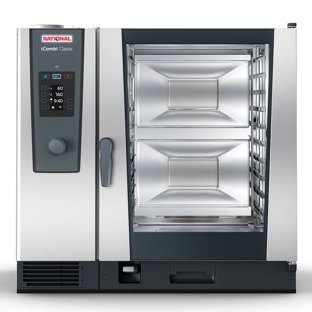 Rational ICC 10-FULL NG 208/240V 1 PH Full Size Combi Oven - Boiler Based, Natural Gas
