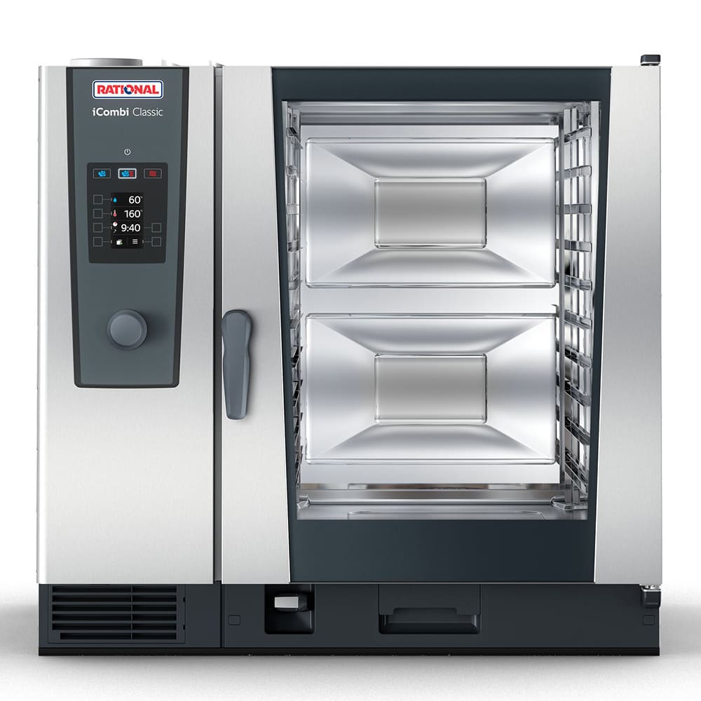 Rational ICC 10-FULL LP 208/240V 1 PH Full Size Combi Oven - Boiler Based, Liquid Propane