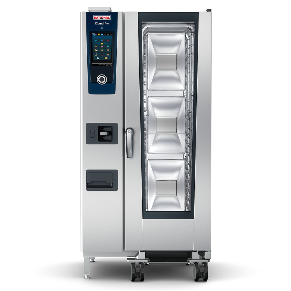 Rational ICP 20-HALF E 208/240V 3 PH Half Size Combi Oven - Boiler Based, 208-240v/3ph