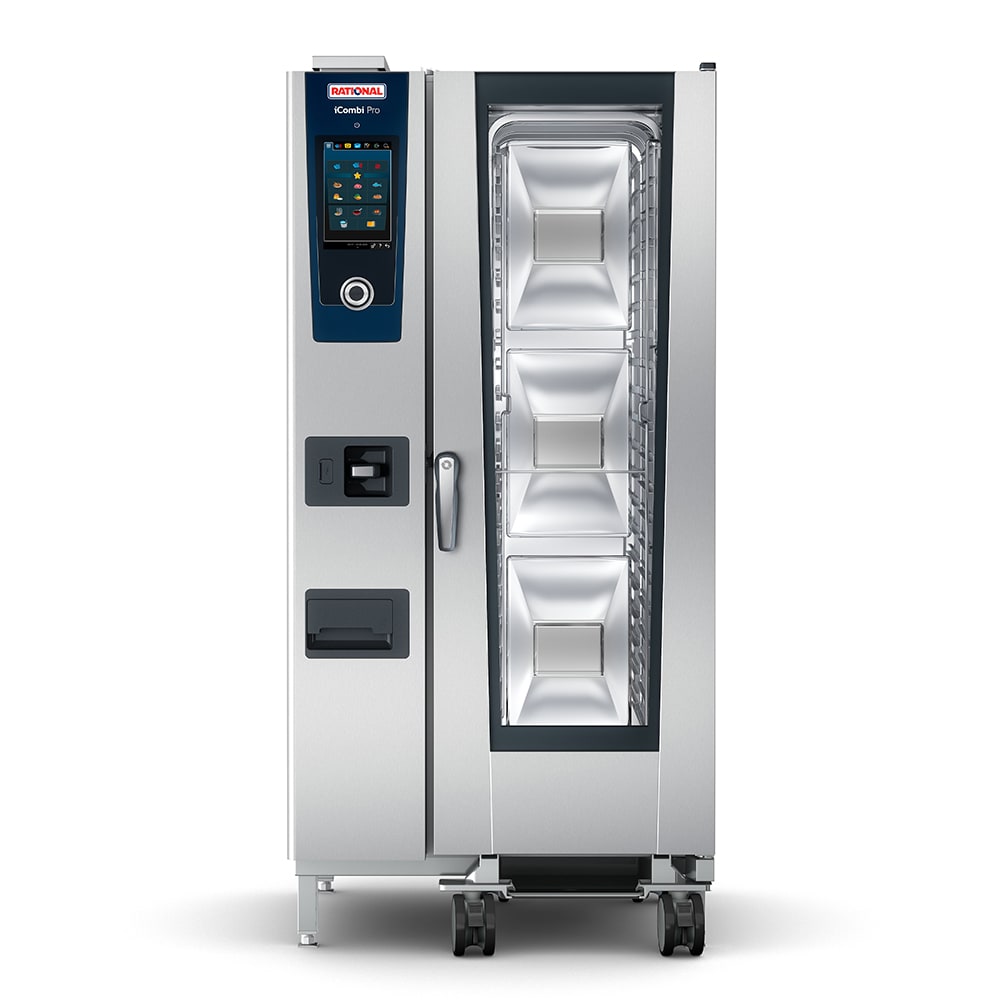 Rational ICP 20-HALF NG 208/240V 1 PH Half Size Combi Oven - Boiler Based, Natural Gas