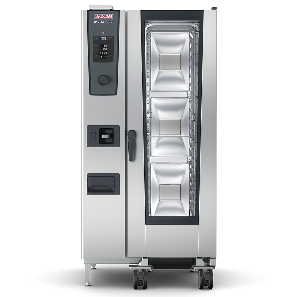 Rational ICC 20-HALF E 480V 3 PH Half Size Combi Oven - Boiler Based, 480v/3ph