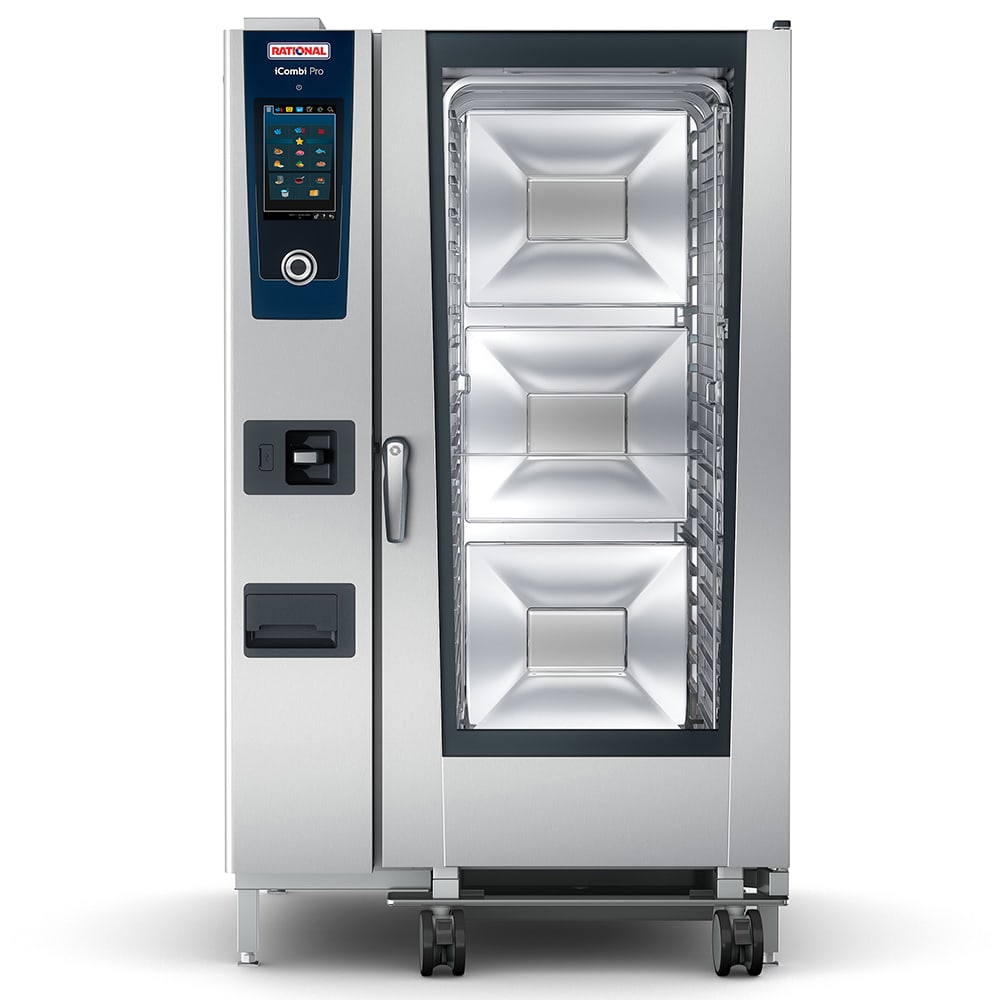 Rational ICP 20-FULL E 208/240V 3 PH Full Size Combi Oven - Boiler Based, 208-240v/3ph