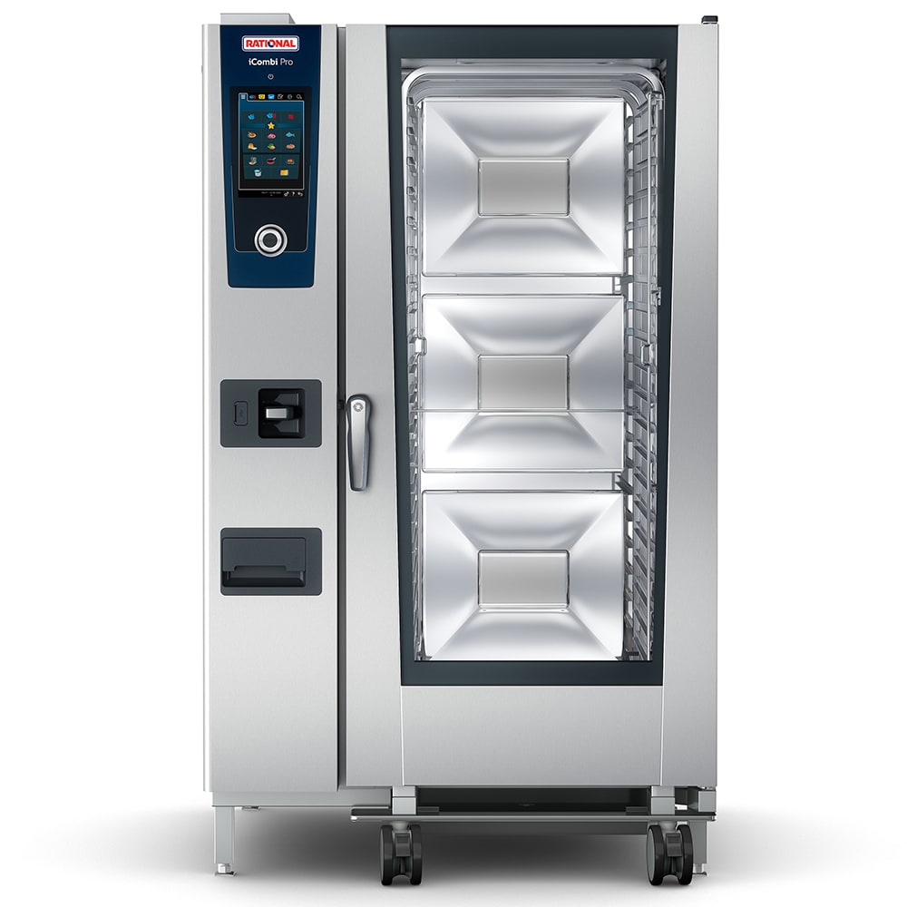 Rational ICP 20-FULL E 480V 3 PH Full Size Combi Oven - Boiler Based, 480v/3ph
