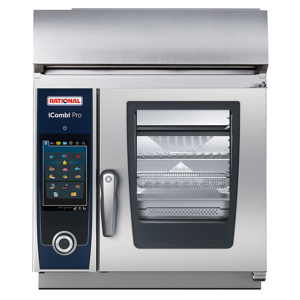 Rational ICP XS E 208/240V 1 PH UV Countertop Combi Oven - Boiler Based, 208-240v/1ph