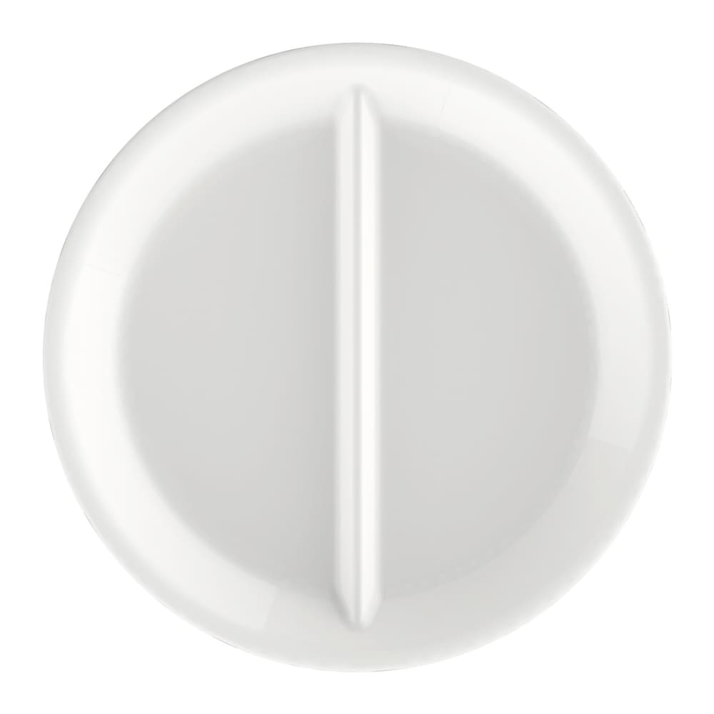 Steelite 49205Q969 9" Round Careware Contact Plate w/ (2) Sections - Glass, White
