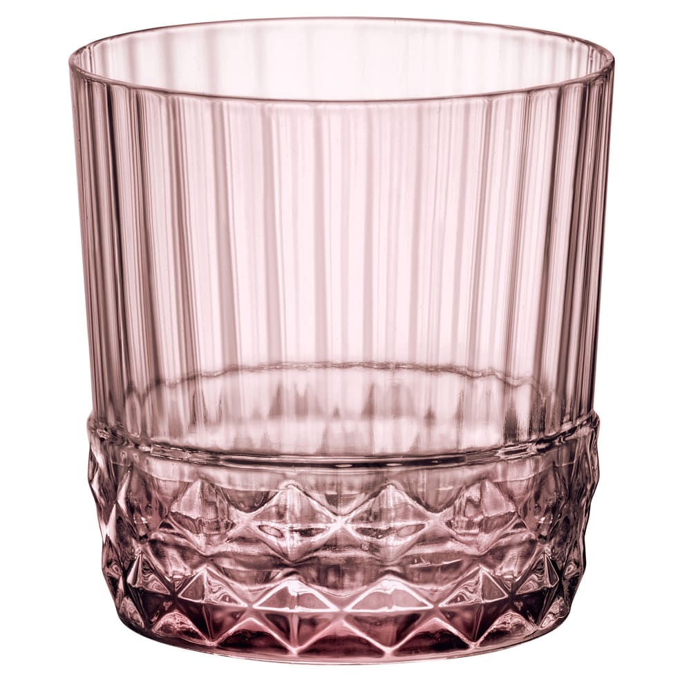 Steelite 49213Q947 12 3/4 oz America 20s Double Old Fashioned Glass, Lilac Rose