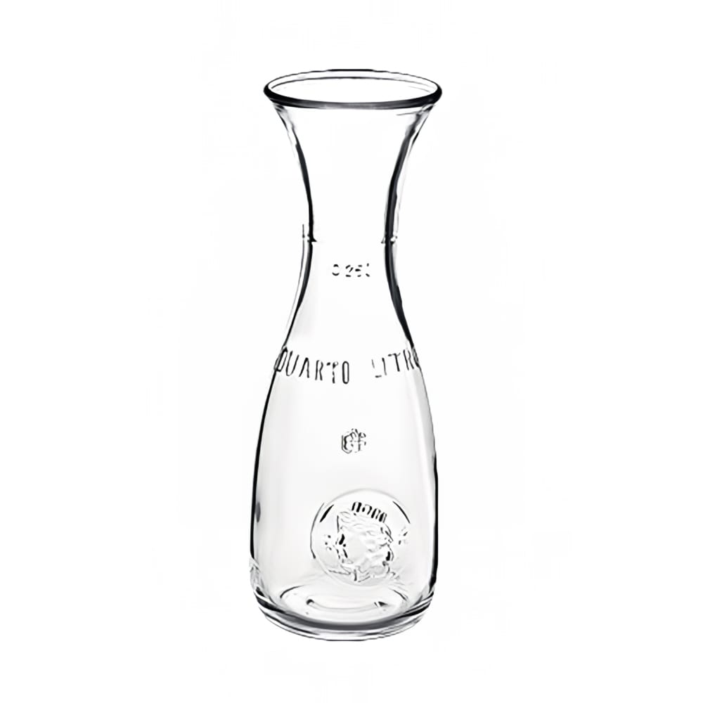 Steelite 4929Q201 20 oz Carafe w/ 17 oz Fill Line - Glass, Clear