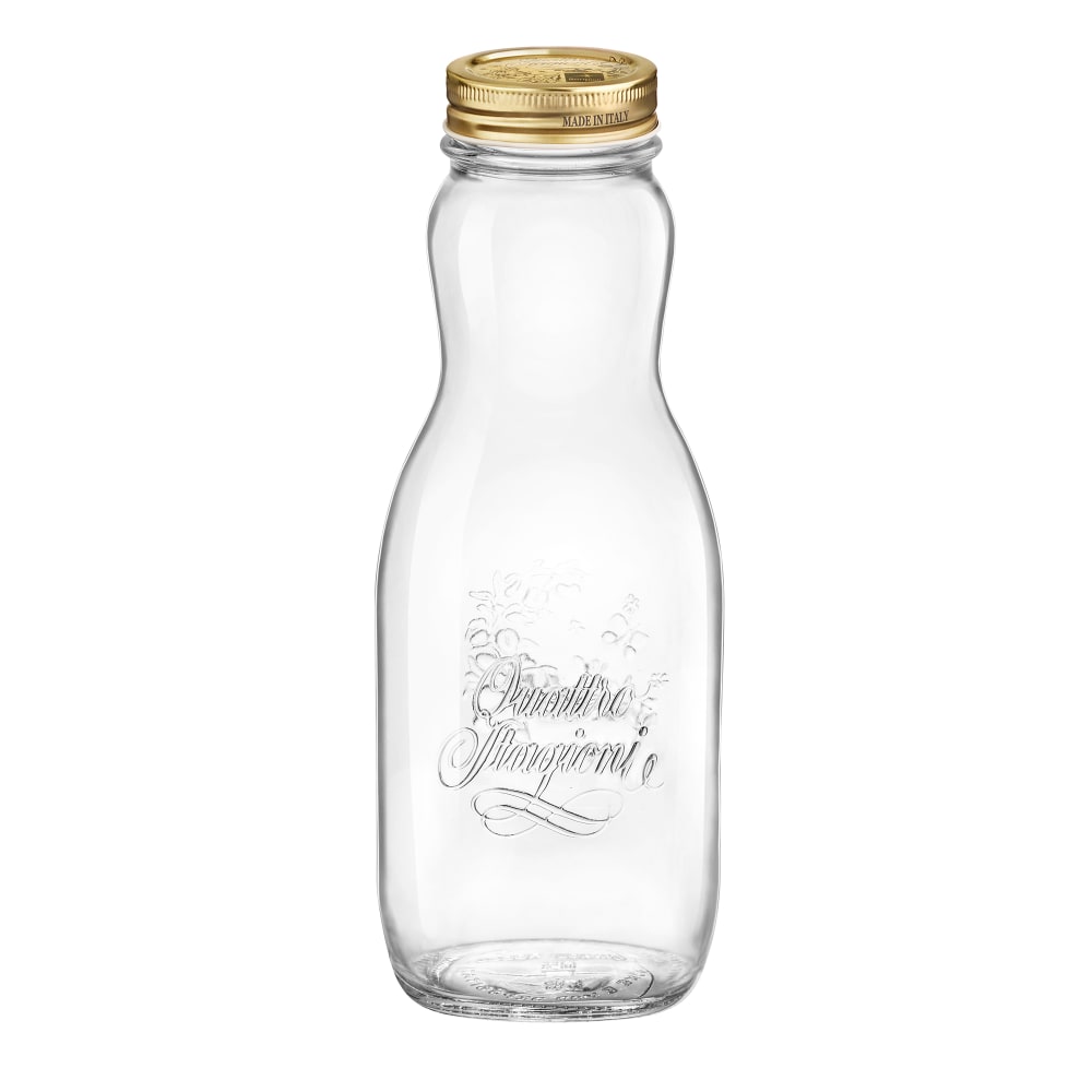 Steelite 4951Q958 33 3/4 oz Quattro Stagioni Juice Bottle - Glass, Clear