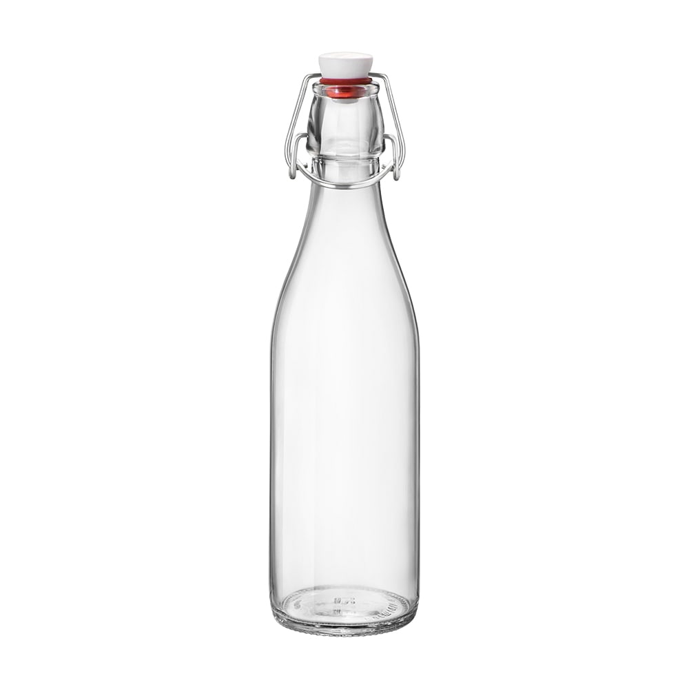 Steelite 4952Q819 17 oz Giara Swing Top Bottle - Glass, Clear