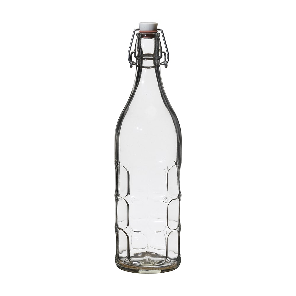 Steelite 4953Q512 34 oz Moresca Swing Top Bottle - Glass, Clear