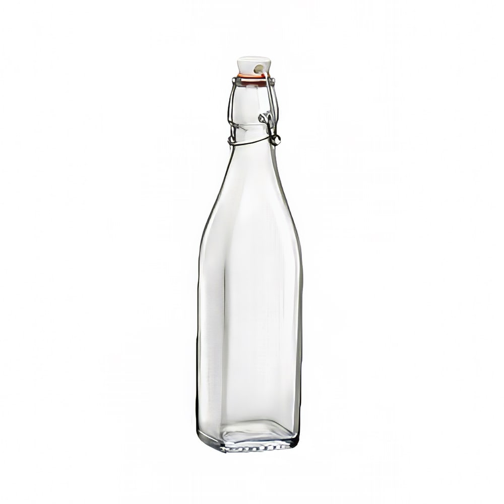 Steelite 4953Q675 17 oz Swing Top Bottle - Glass, Clear