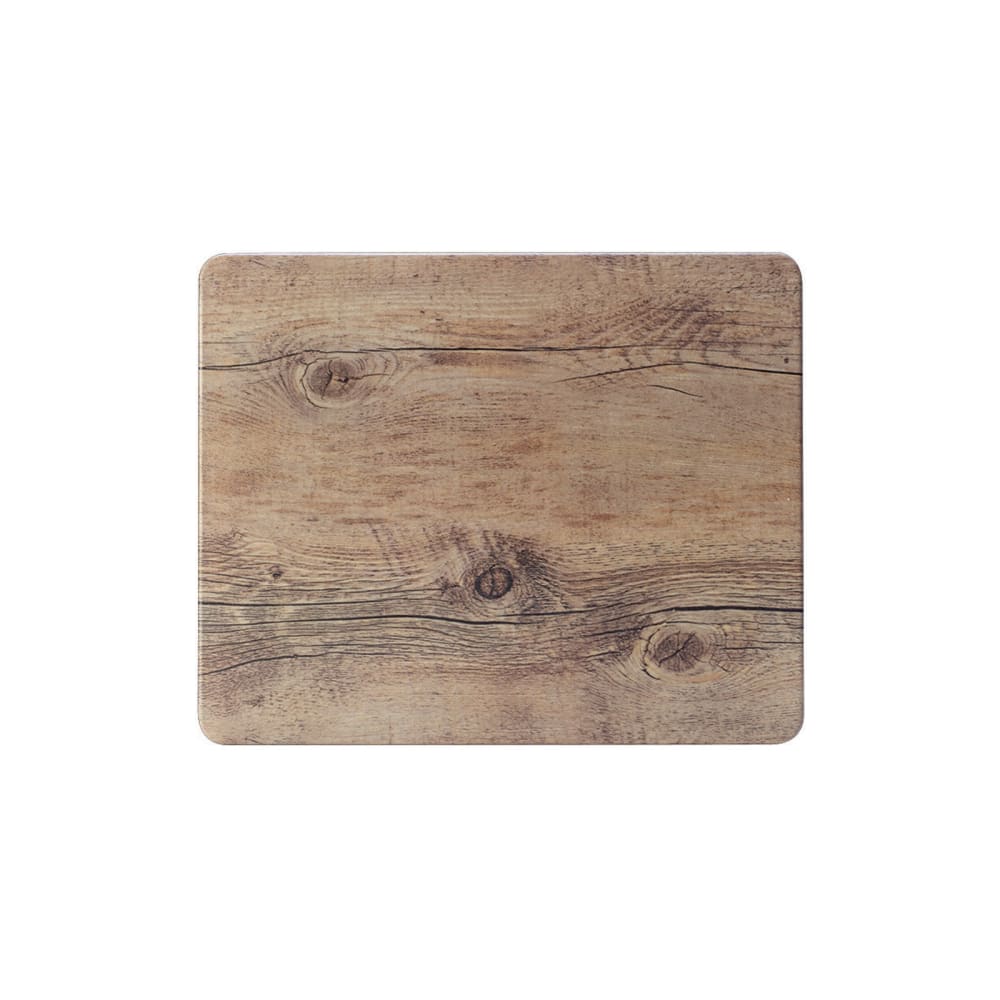 Steelite 68A351EL592 12 3/4" x 10 1/2" Rectangular Creations Platter - Melamine, Driftwood