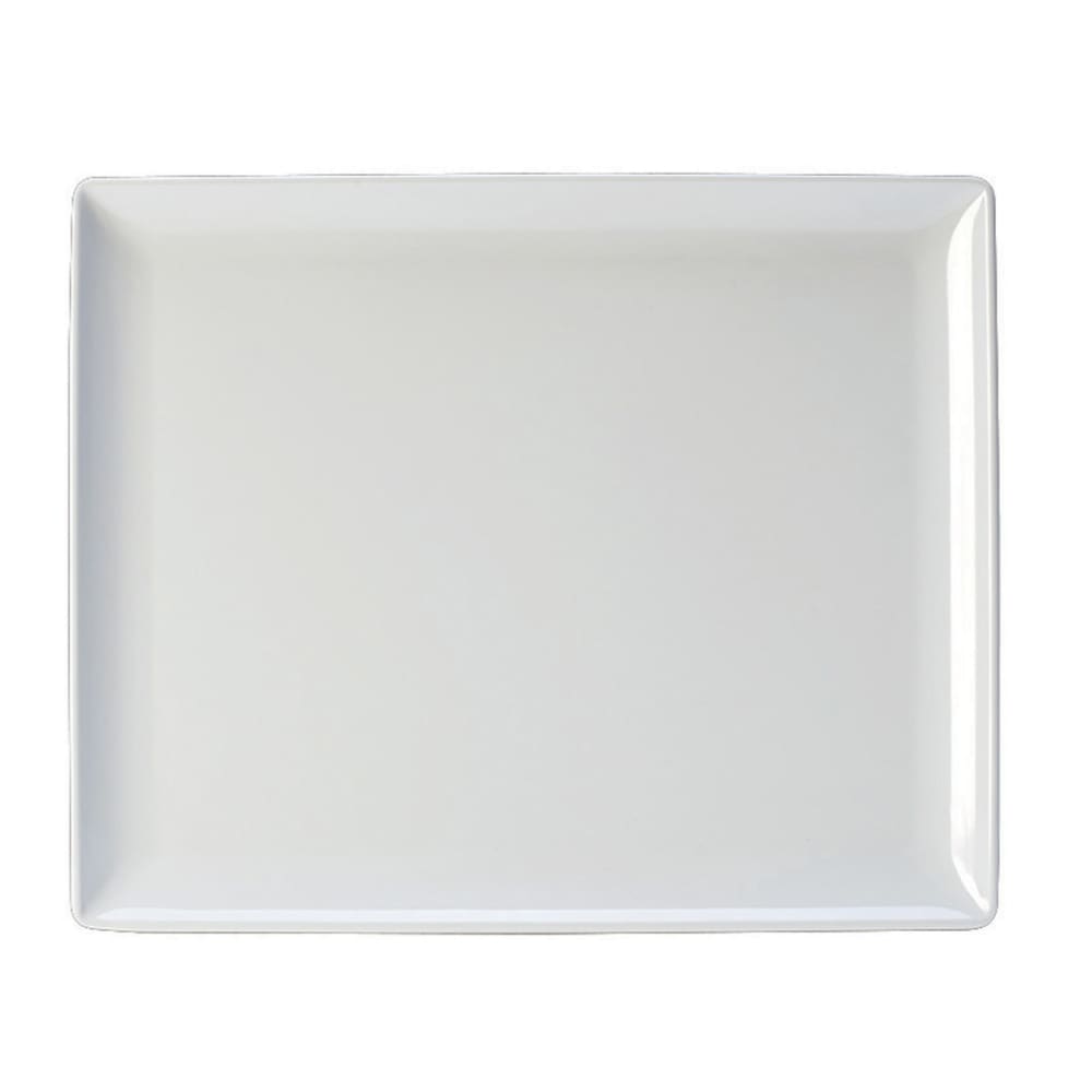 Steelite 68A417EL593 12 3/4" x 10 1/2" Rectangular Creations Platter - Melamine, White