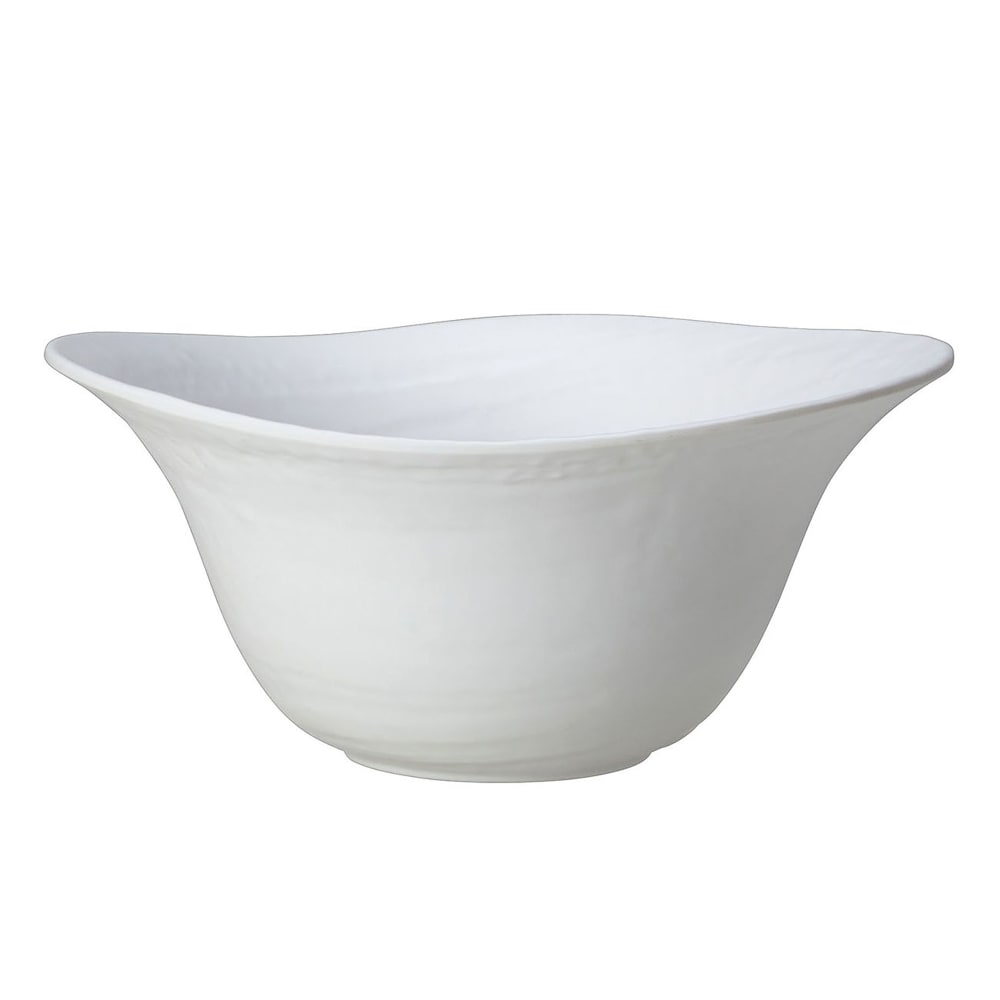 Steelite 68A451EL700 76 oz Round Melamine Salad Bowl, Scape White