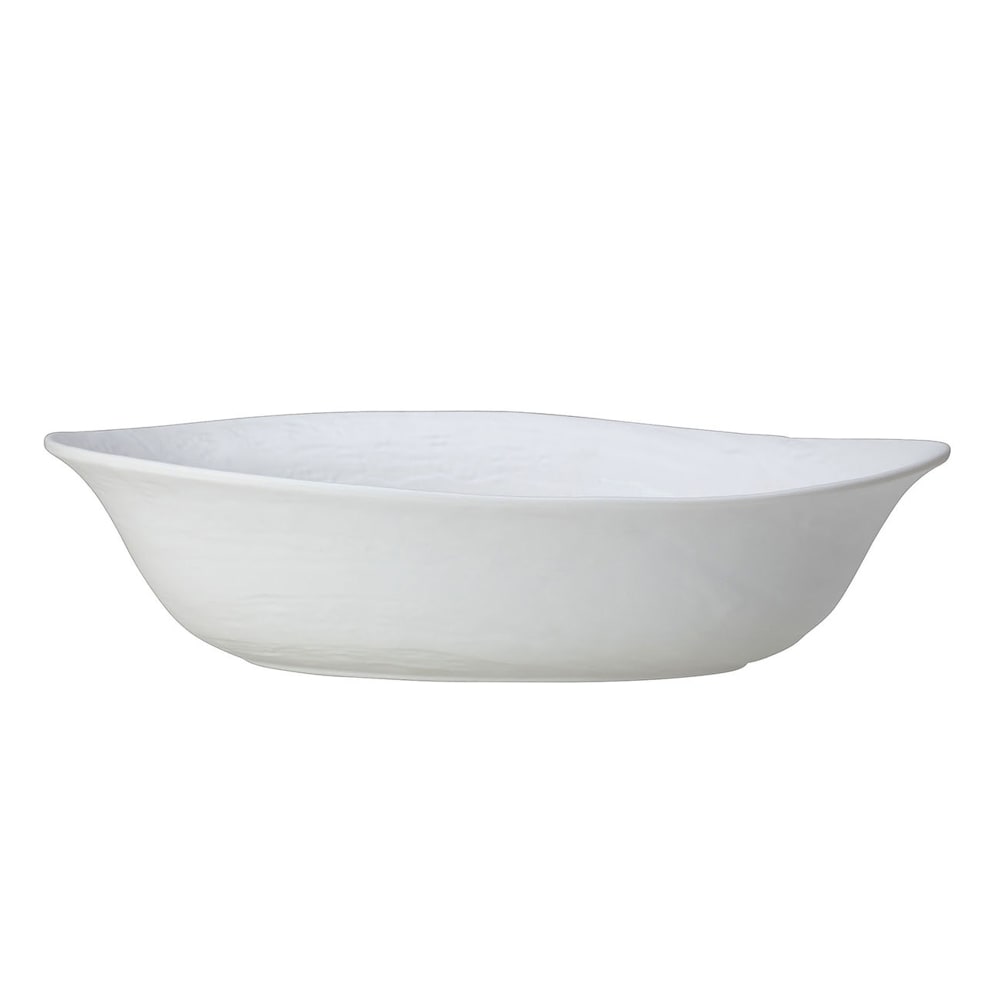 Steelite 68A451EL702 84 oz Oval Melamine Bowl, Scape White