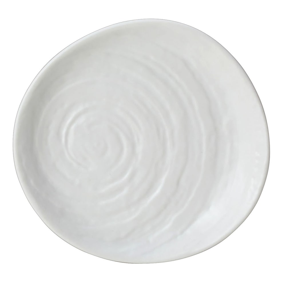 Steelite 68A451EL705 6 1/2" Round Melamine Plate, Scape White