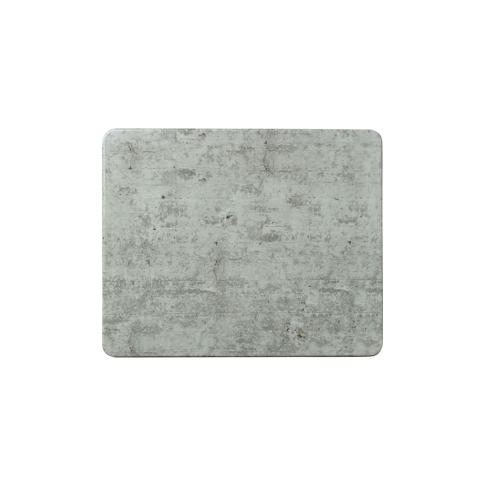 Steelite 68A601EL592 12 3/4" x 10 1/2" Rectangular Creations Platter - Melamine, Concrete