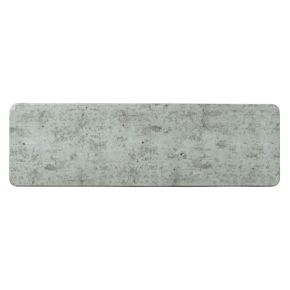 Steelite 68A601EL596 21" x 6 3/8" Rectangular Creations Platter - Melamine, Concrete