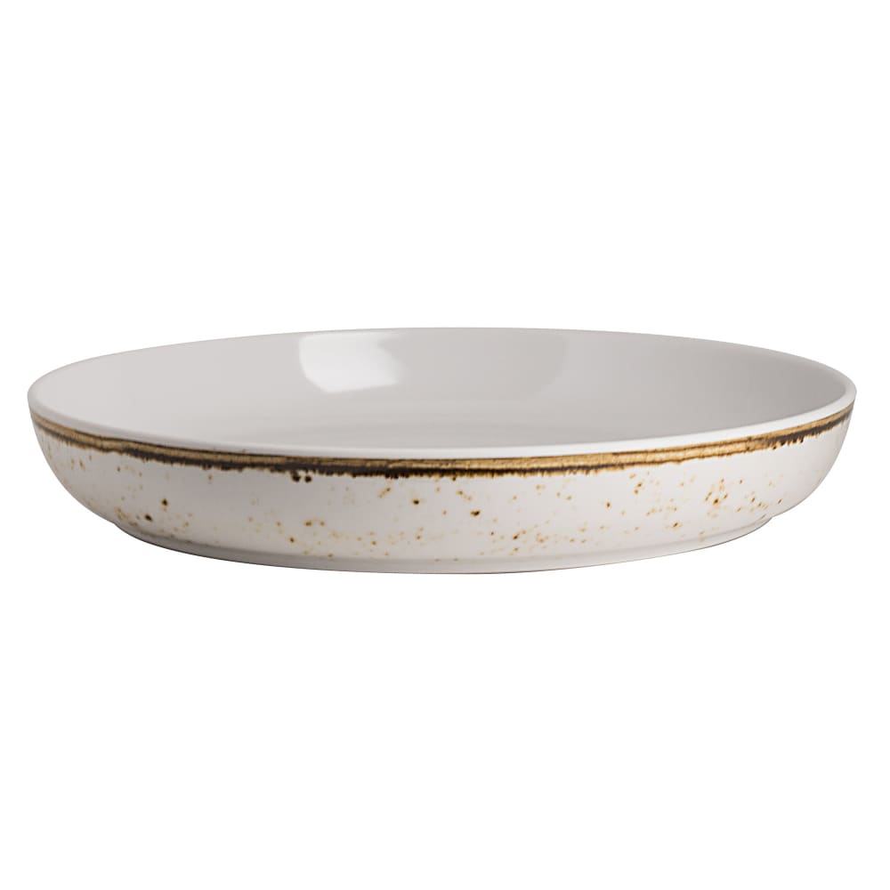 Steelite 68A632EL860 112 oz Round Melamine Bowl, Craft White