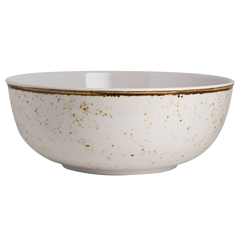 Steelite 68A632EL862 256 oz Round Melamine Bowl, Craft White