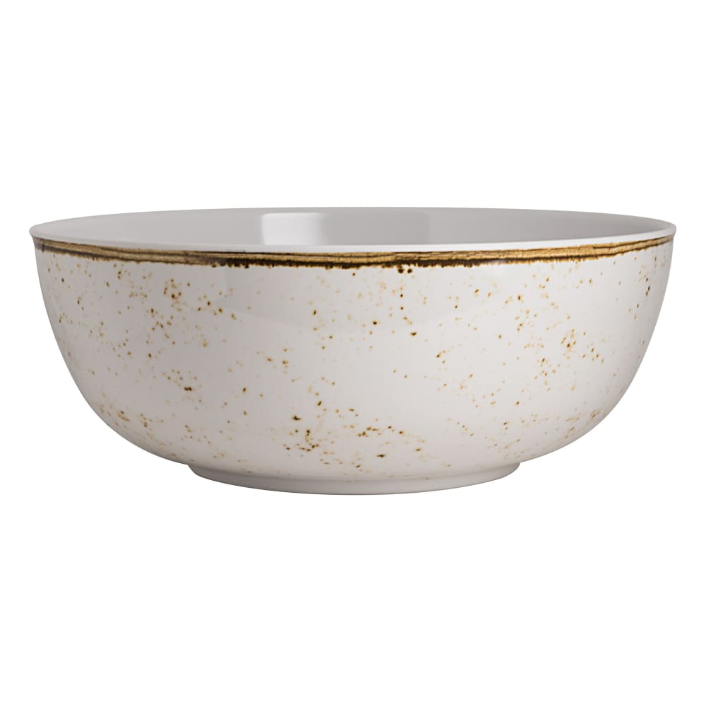 Steelite 68A632EL863 400 oz Round Melamine Bowl, Craft White