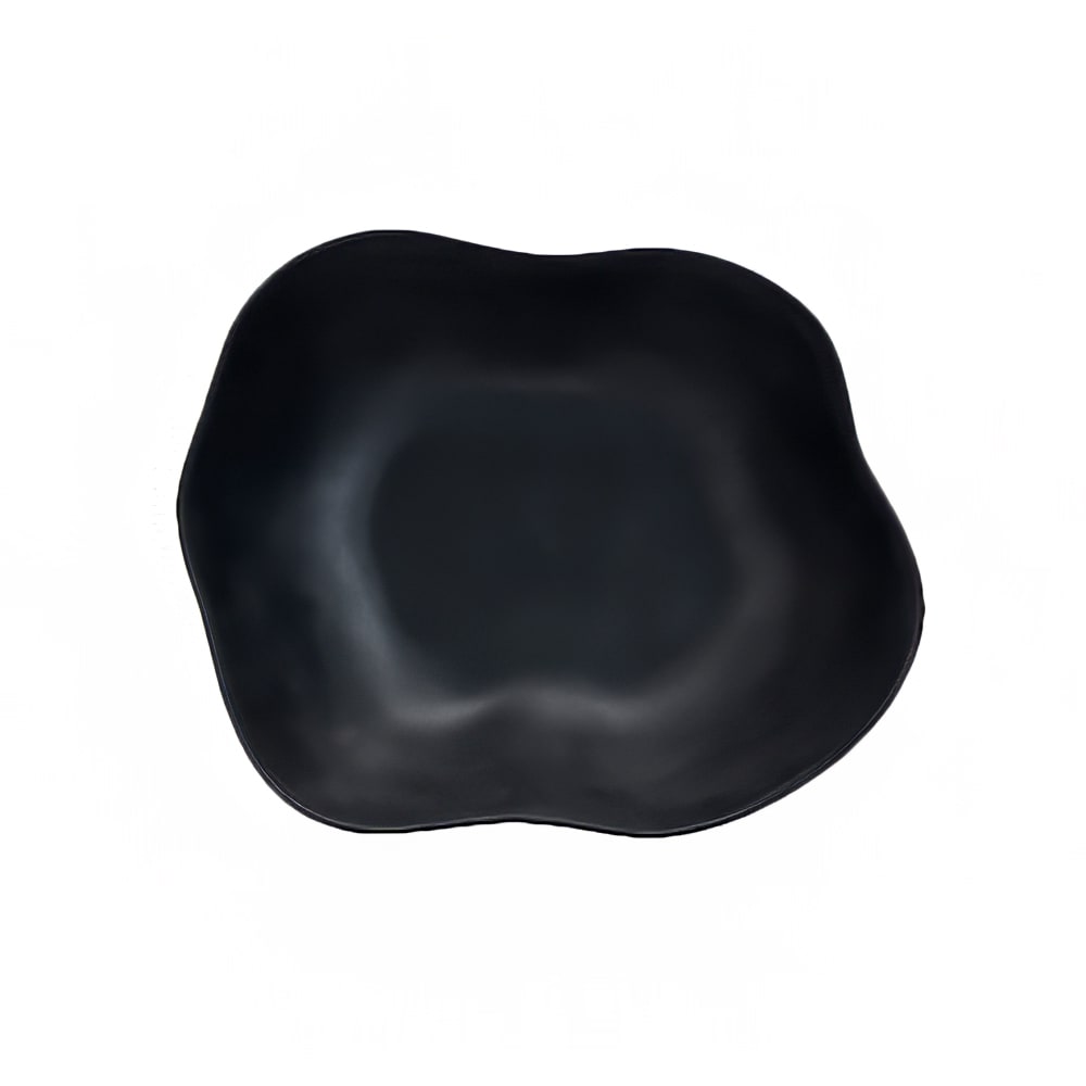 Steelite 7000DD005 6 3/4 qt Oval Melamine  Salad Bowl, Marisol Black