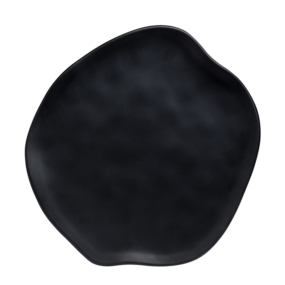 Steelite 7000DD007 14" Round Delfin Cheese Platter -  Melamine, Marisol Black