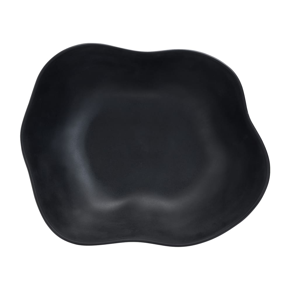 Steelite 7000DD014 12 qt Oval Melamine  Salad Bowl, Marisol Black