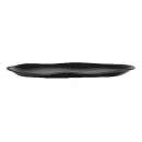 Steelite 7000DD015 15" x 6 3/8" Oval Delfin Slider Tray - Melamine, Marisol Black thumbnail 2